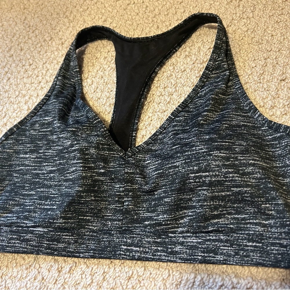 Victoria’s Secret Black Heather Racerback Sports Bra